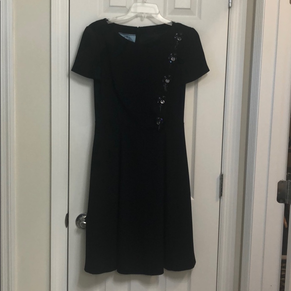 Gorgeous black and crystal Prada dress sz 42 /6